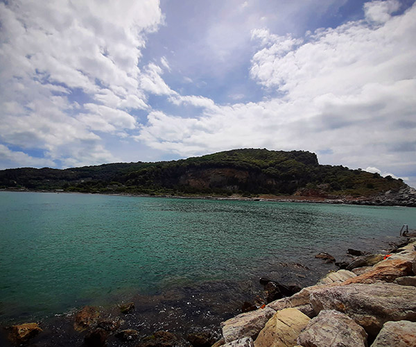 Photo of the Palmaria Island, in front of Porto Venere