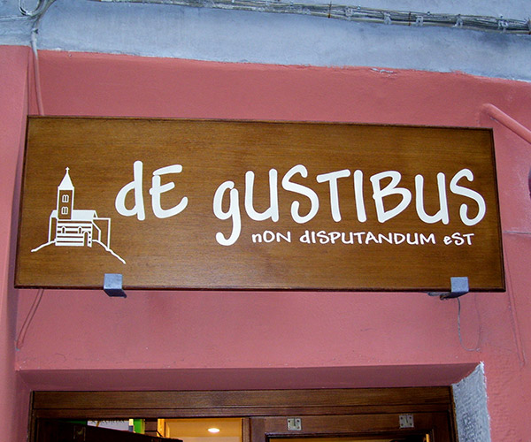 De Gustibus non disputandum est, Porto Venere