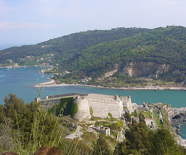 Foto della Palmaria scattata dal Monte Muzzerone