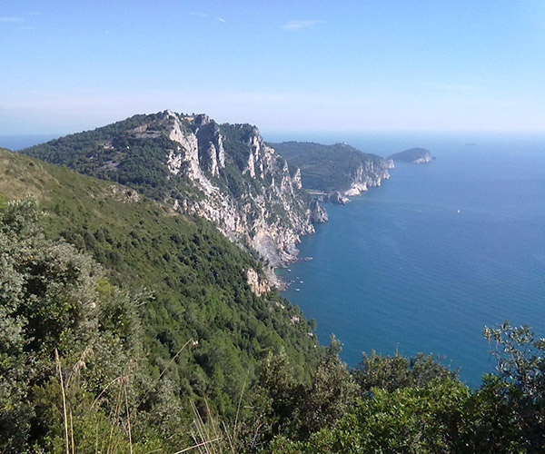 Fotos von der felsigen Küste von Campiglia, Porto Venere und den Inseln