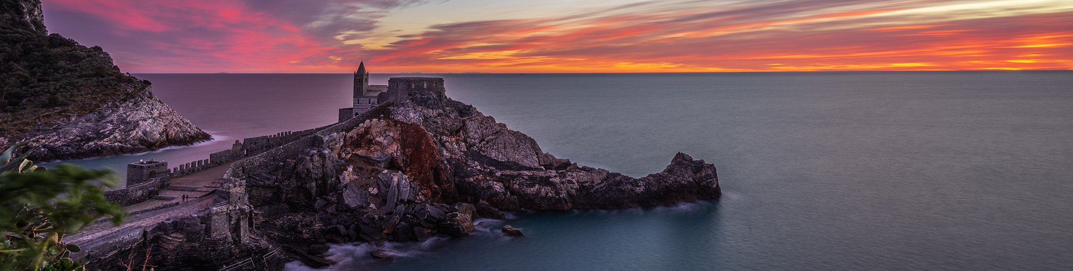 Foto von Porto Venere bei Sonnenuntergang